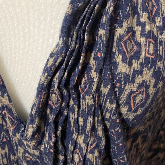 Lucky brand flowy stretchy lightweight cap sleeve boho stop. Sz L - Picture 9 of 14